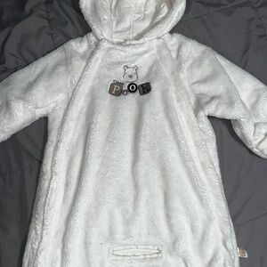 Vintage Disney Winnie the Pooh Baby Snow Suit 6M Hooded Snowsuit Bunting Winter